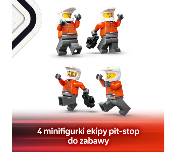 LEGO City 60443 F1® Pit stop i mechanicy z bolidem Ferrari - 1298083 - zdjęcie 8